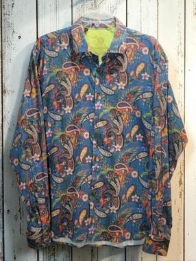 HABERDASHER SELECT Size-XL Men's Beautiful Multicolor Paisley Dress Shirt